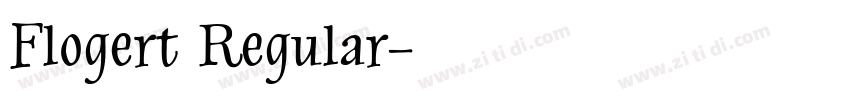 Flogert Regular字体转换